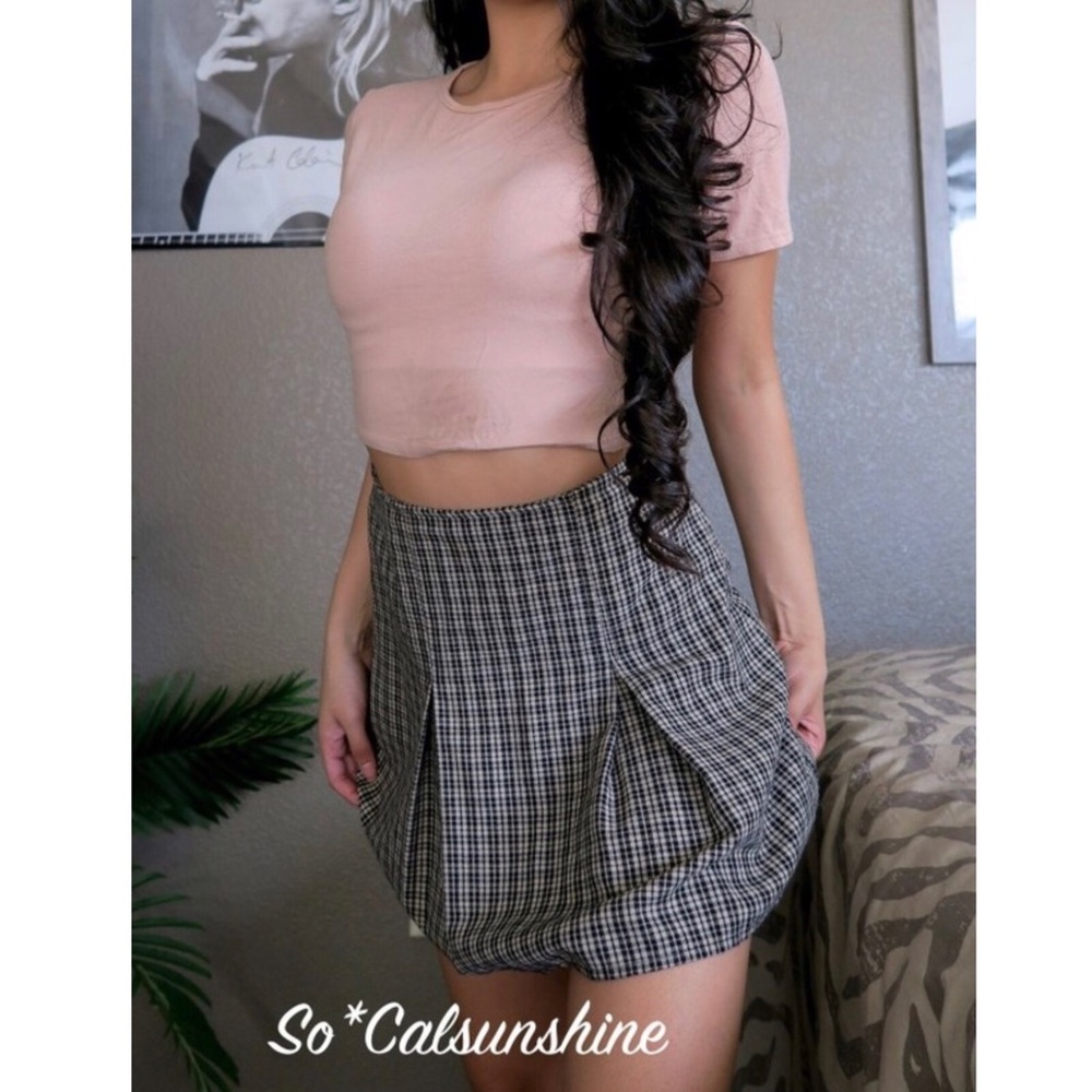 Brandy Melville skirt plaid pleaded